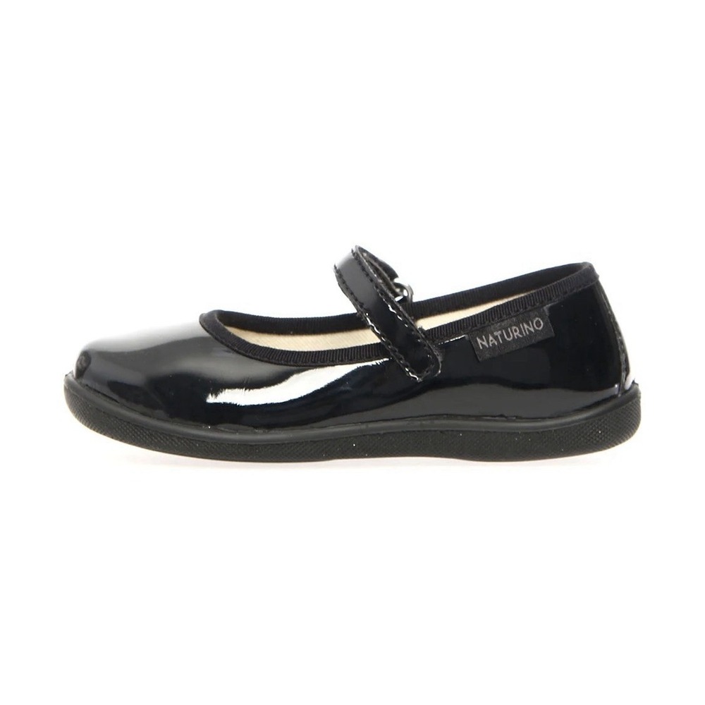 Naturino Girls Pavia Flats Patent Black Mary Jane Size 30‎ US 12.5